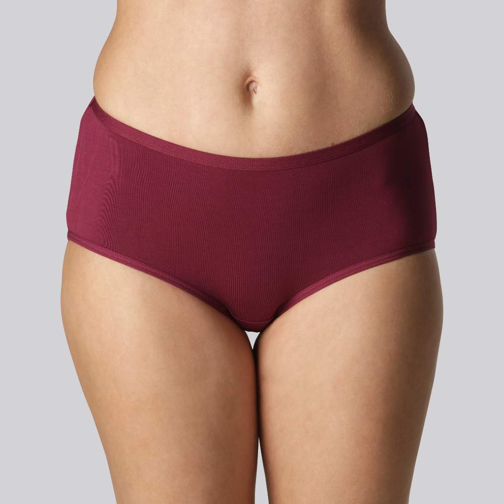 Bambu hipstertrosor i vinrött