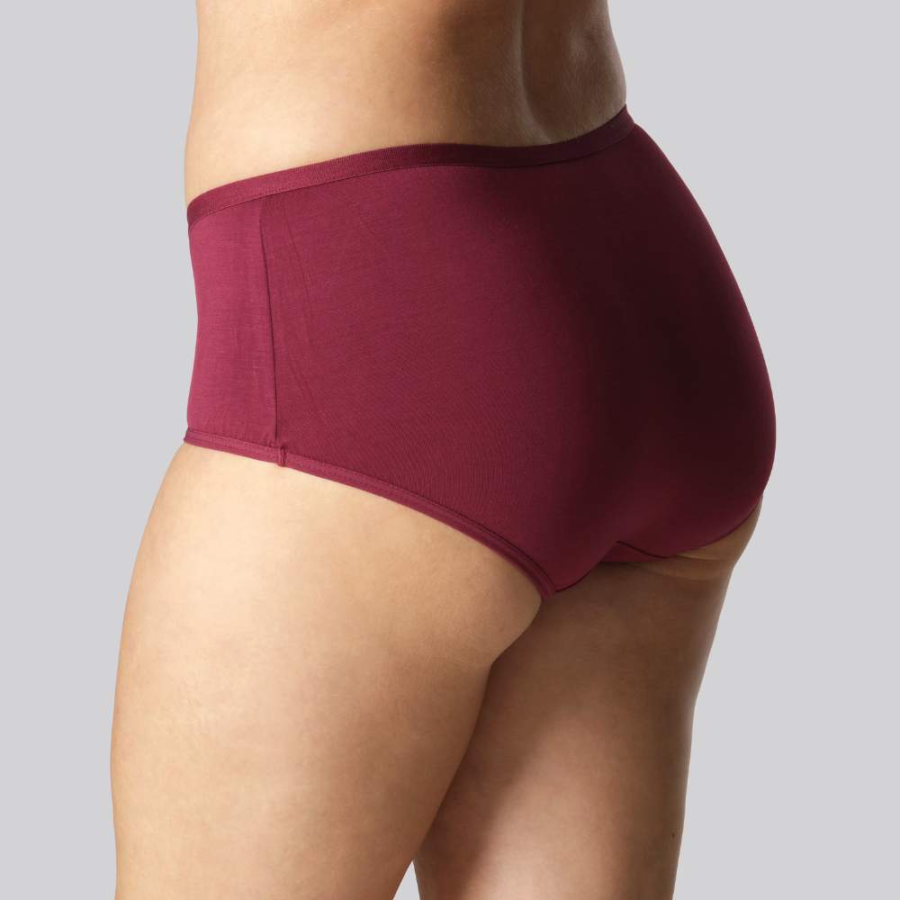 Bambu hipstertrosor i vinrött