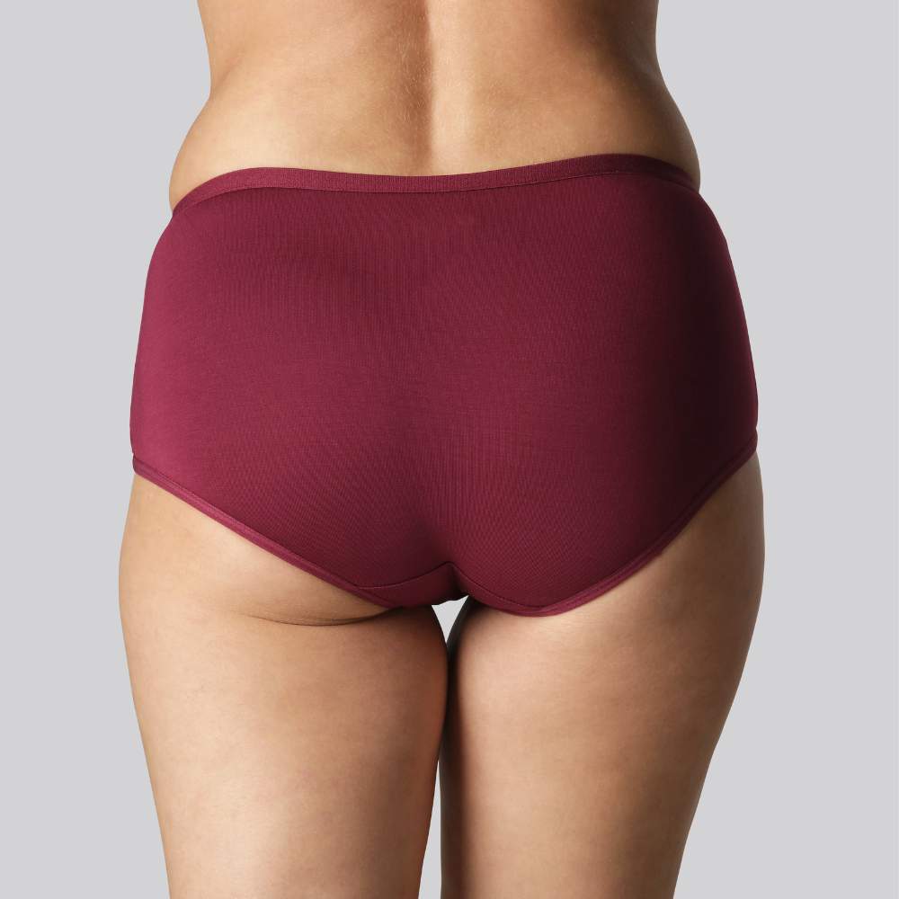 Bambu hipstertrosor i vinrött