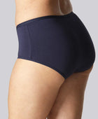 Marinblå hipstertrosor i bambu