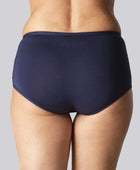 Marinblå hipstertrosor i bambu