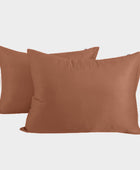 Örngott i bambu 50x70 i bränd orange