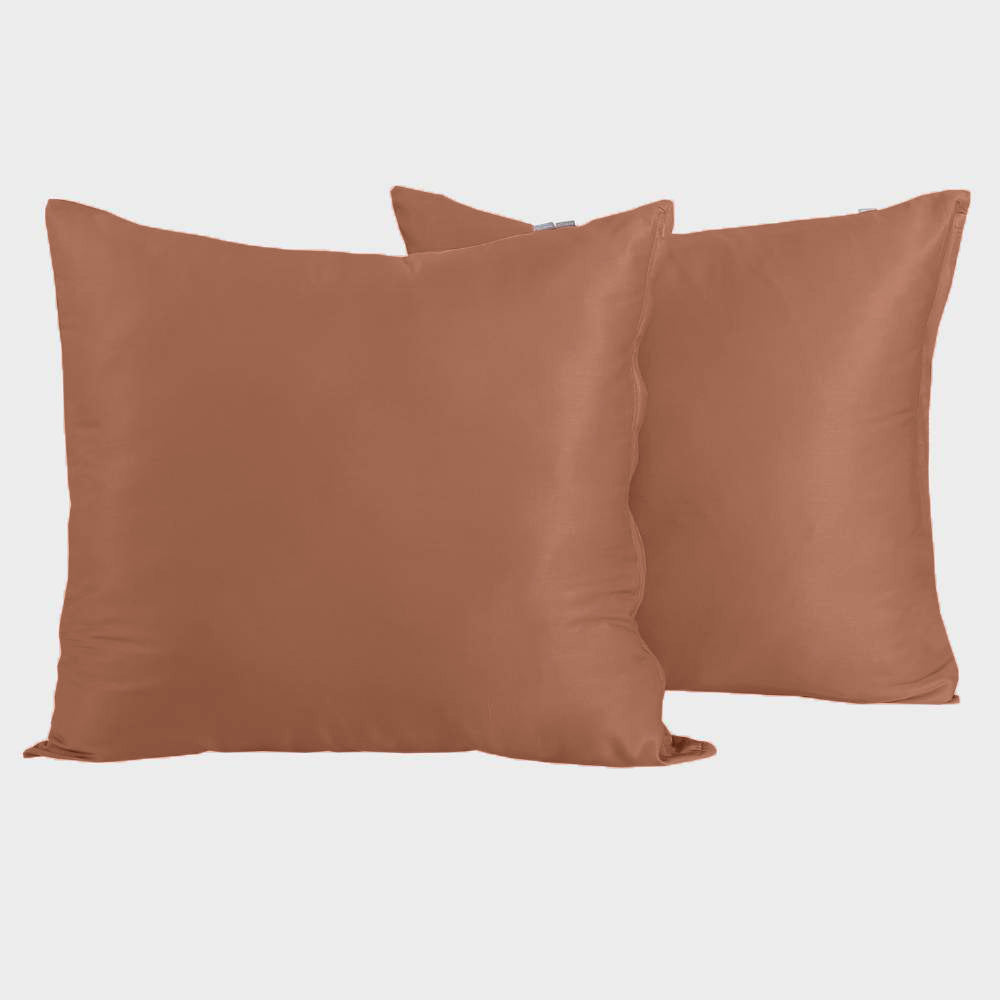 Örngott i bambu 60x63 i bränt orange