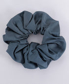 Bambu scrunchie i gråblått