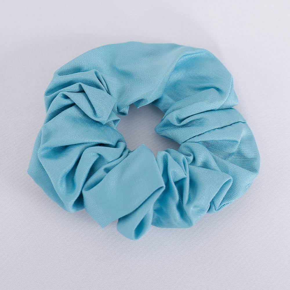 Bambu scrunchie i havsblått