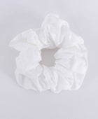 Bambu scrunchie i vitt