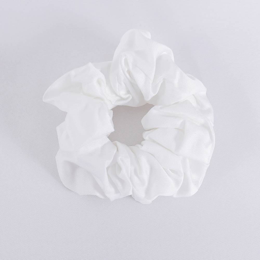 Bambu scrunchie i vitt