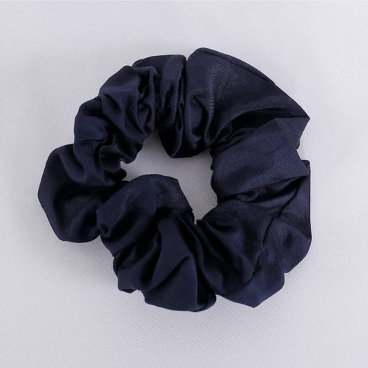 Marinblå bambu scrunchie