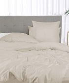 Bambusängkläder i beige från Bambuni