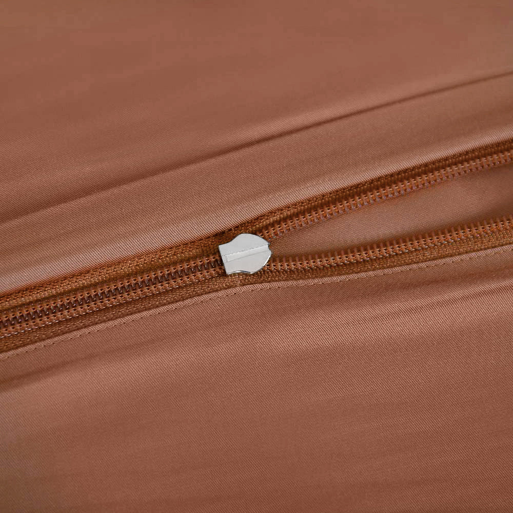 Bambusängkläder i bränt orange från Bambuni