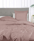 Bambusängkläder i gammalrosa från Bambuni