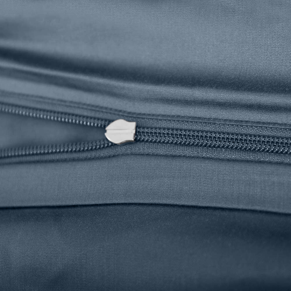 Bambusängkläder i gråblått från Bambuni