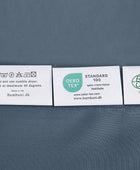 Bambusängkläder i gråblått från Bambuni