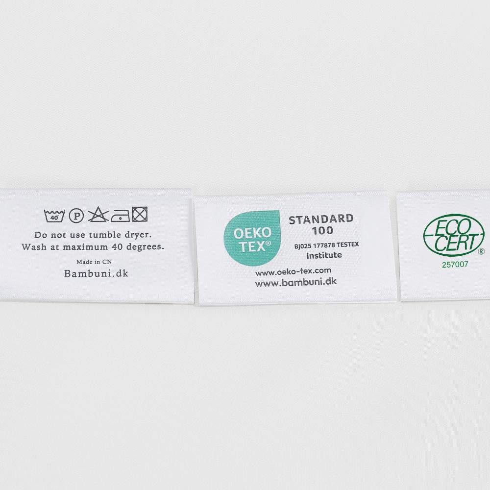 Bambusängkläder i vitt från Bambuni