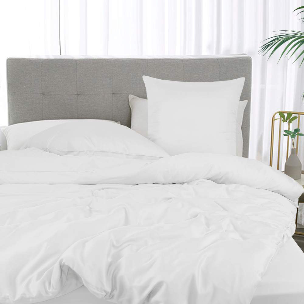 Bambusängkläder i vitt från Bambuni