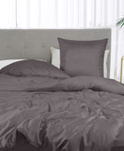 Bambusängkläder i antracitgrått från Bambuni