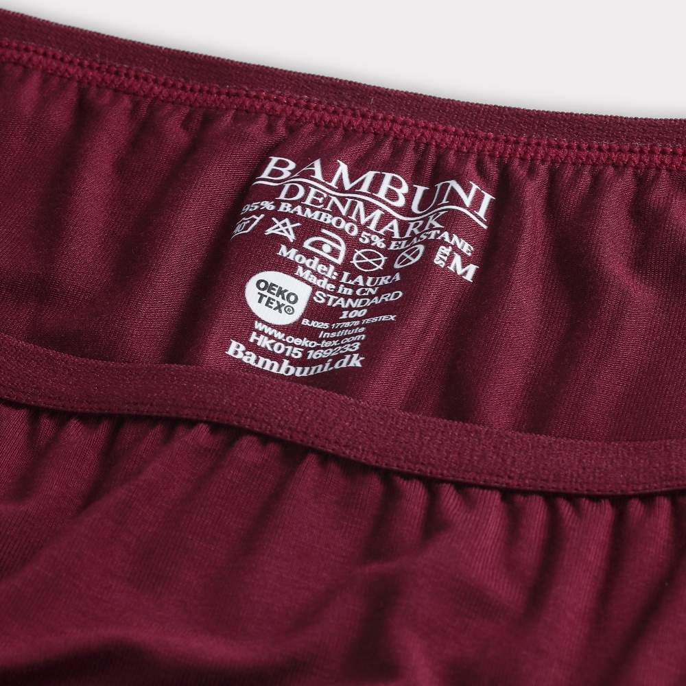 Taitrosor i bambu i vinrött