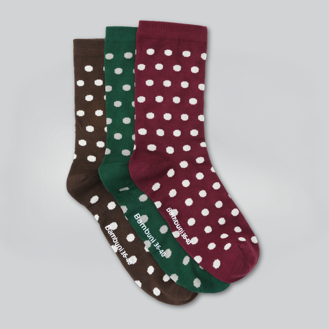 3-pack prickiga bambusockor för kvinnor