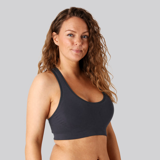 Bambus BH top navy til damer