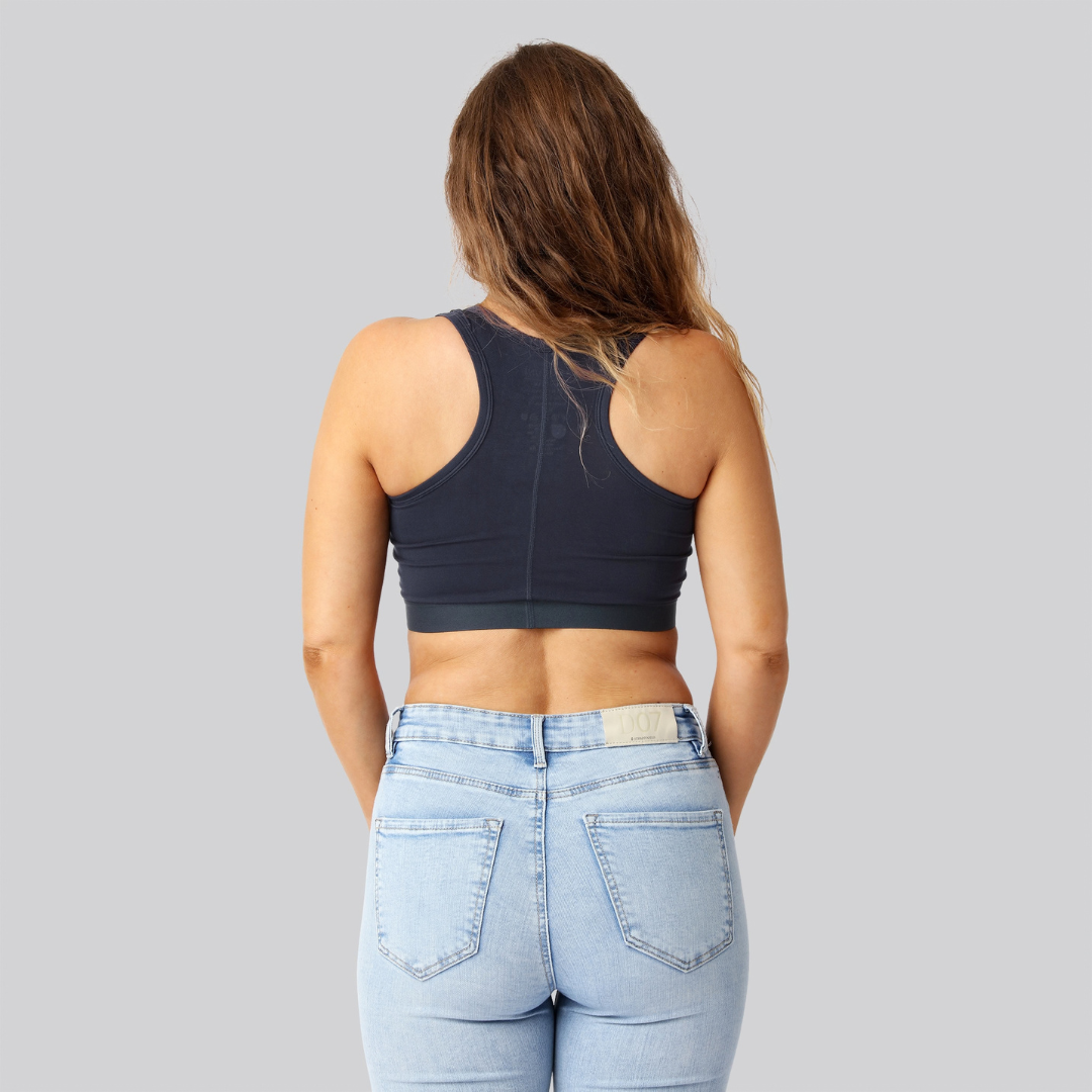 Bambus bh top i navy damer
