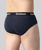 Bambus briefs navy mænd bag