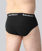 Bambus briefs sort mænd bag