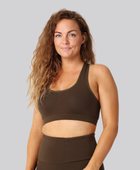 Bambus fitness bh brun damer