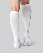Vita kompressionsstrumpor i bambu för män