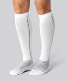Vita kompressionsstrumpor i bambu för män