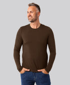Bambus langærmet t-shirt brun mænd