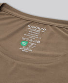 Bambus langærmet t-shirt i sand til damer carelabel