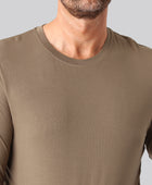 Bambus langærmet t-shirt sand mand