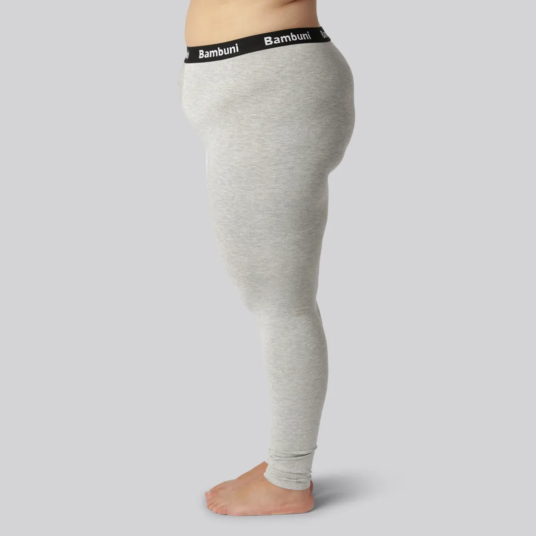 Bambuleggings i grått för kvinnor