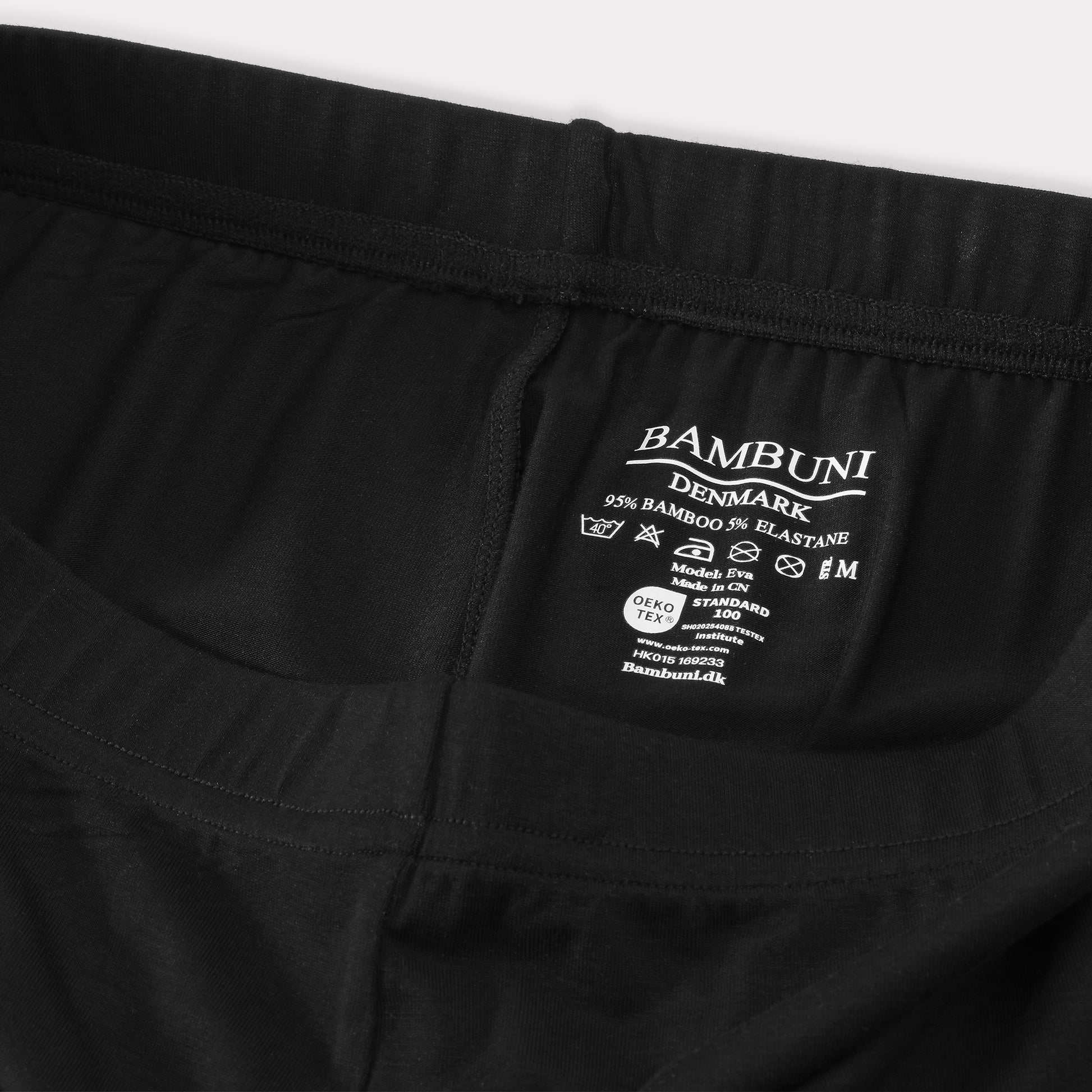 Svarta bambuleggings med dold resår för damer