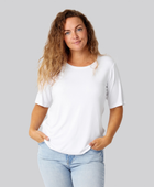 Bambus oversize t-shirt hvid damer