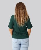 Bambus oversize t-shirt i grøn til damer