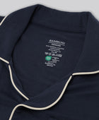 Bambus pyjamas sæt i navy til damer carelabel