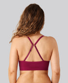 Bambus seamless bh m smal strop bordeaux til damer