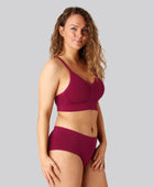 Bambus seamless bh smal strop bordeaux til damer