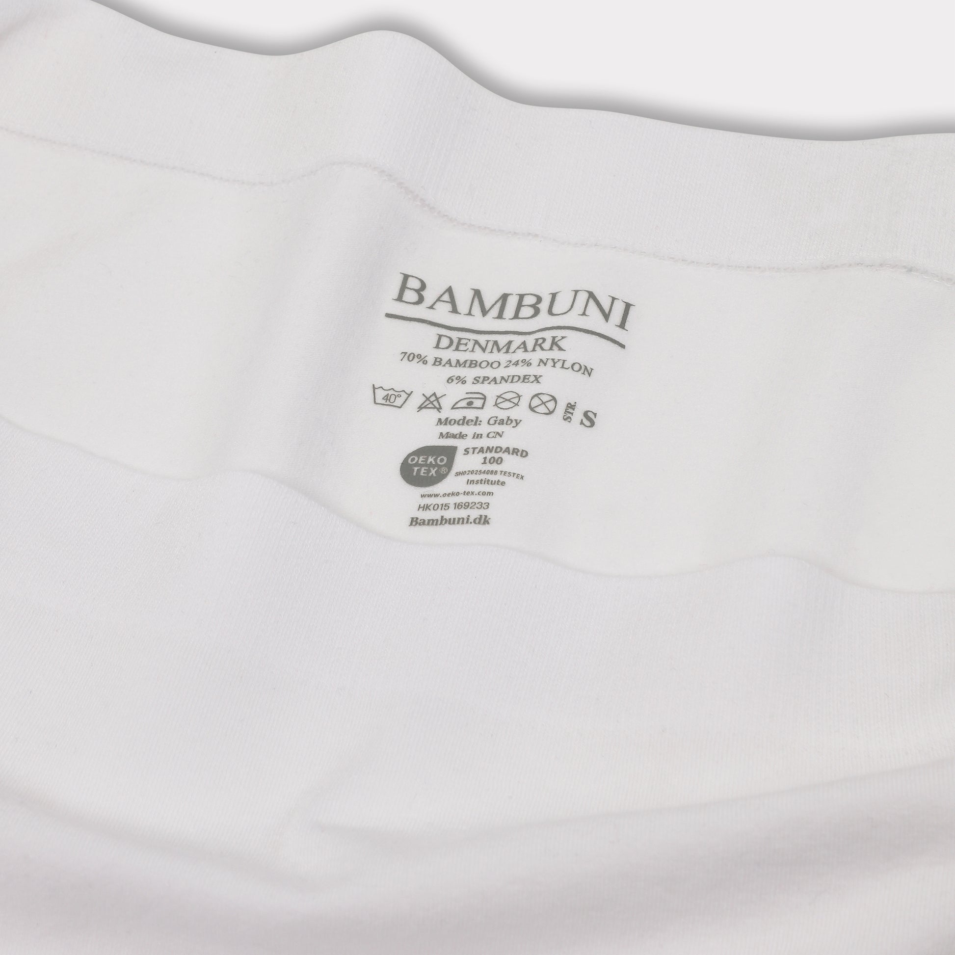 Bambus seamless tai trusse hvid