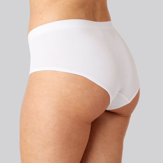 Bambus seamless tai trusse hvid til damer