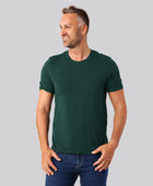 Bambus t-shirt o-hals grøn mænd