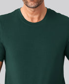 Bambus t-shirt o-hals grøn mand