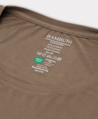 Bambus t-shirt o-hals i sand carelabel