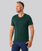 Bambus t-shirt v-hals grøn mænd