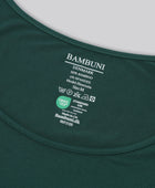 Bambus top m. smal strop i grøn til damer carelabel