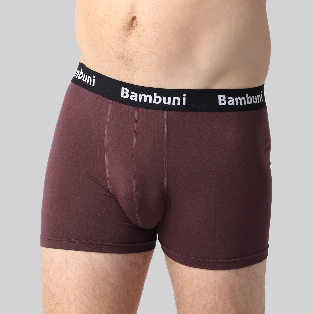 Bambus underbukser bordeaux mænd