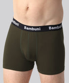 Bambus underbukser mørkegrøn mænd