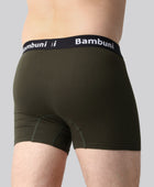 Bambus underbukser mørkegrøn mænd bag