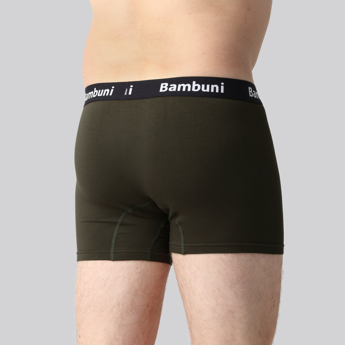 Bambus underbukser mørkegrøn mænd m. gylp bag